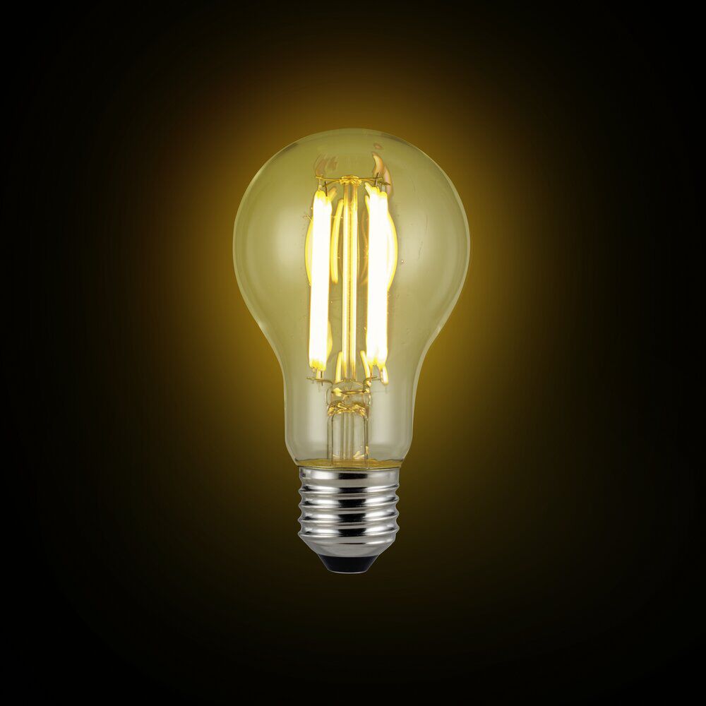 Ampoule LED filament E27 806lm 3,8W=60W blanc chaud x3