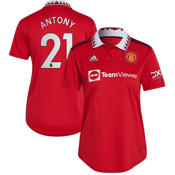 Antony Manchester United adidas Women's 2022/23 Home Replica Player Jersey - Red