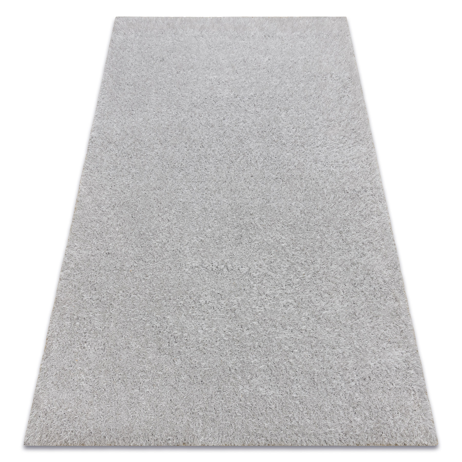 Dywan BUENOS 7005 shaggy jednolity, jednokolorowy srebrny 60x100 cm