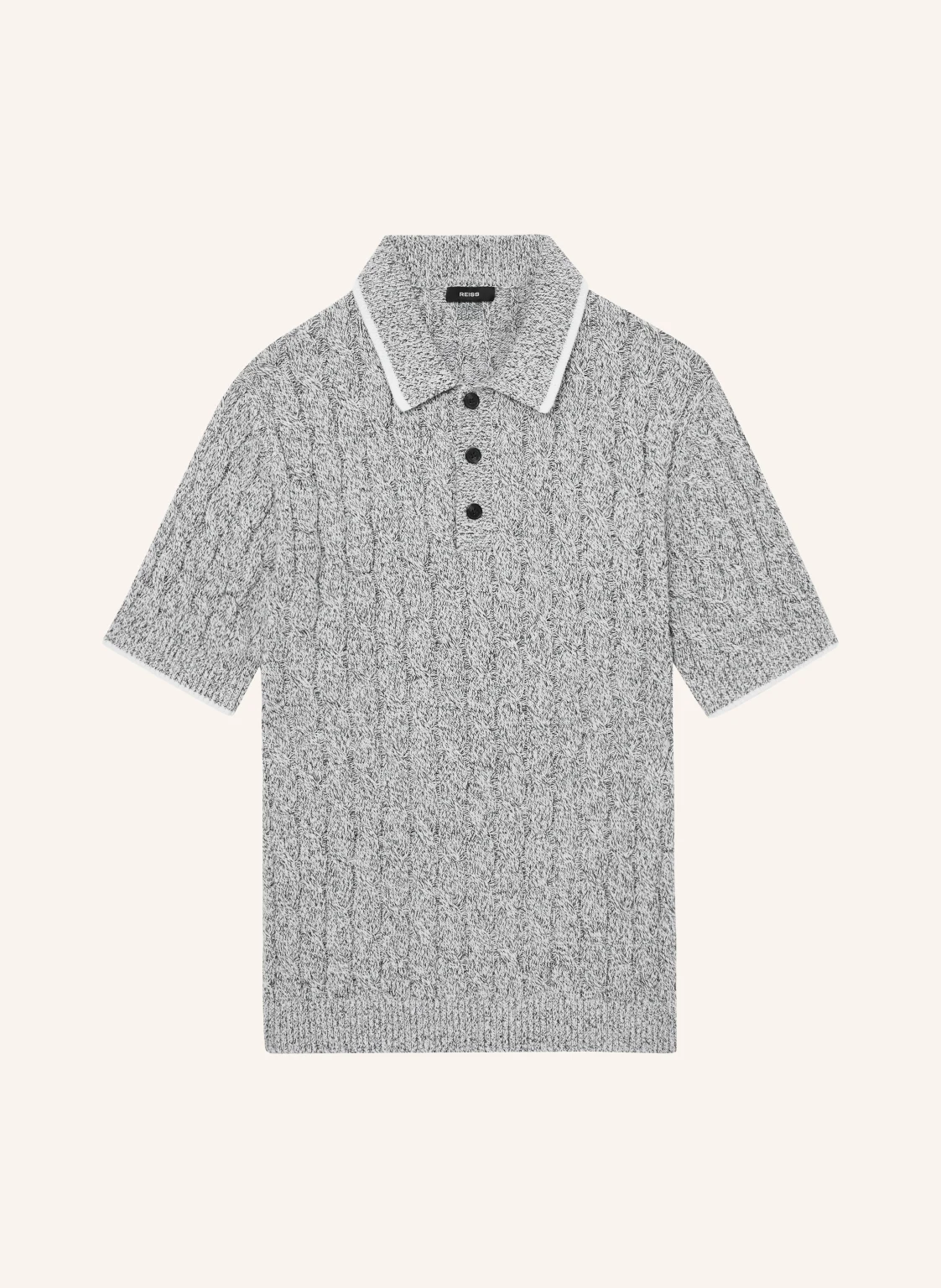 REISS Strick-Poloshirt DENBY