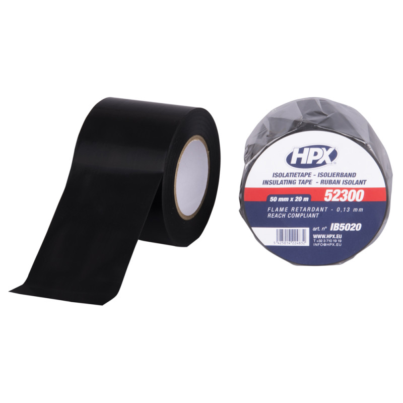 Ruban d'isolation électrique PVC Noir 20 m HPX