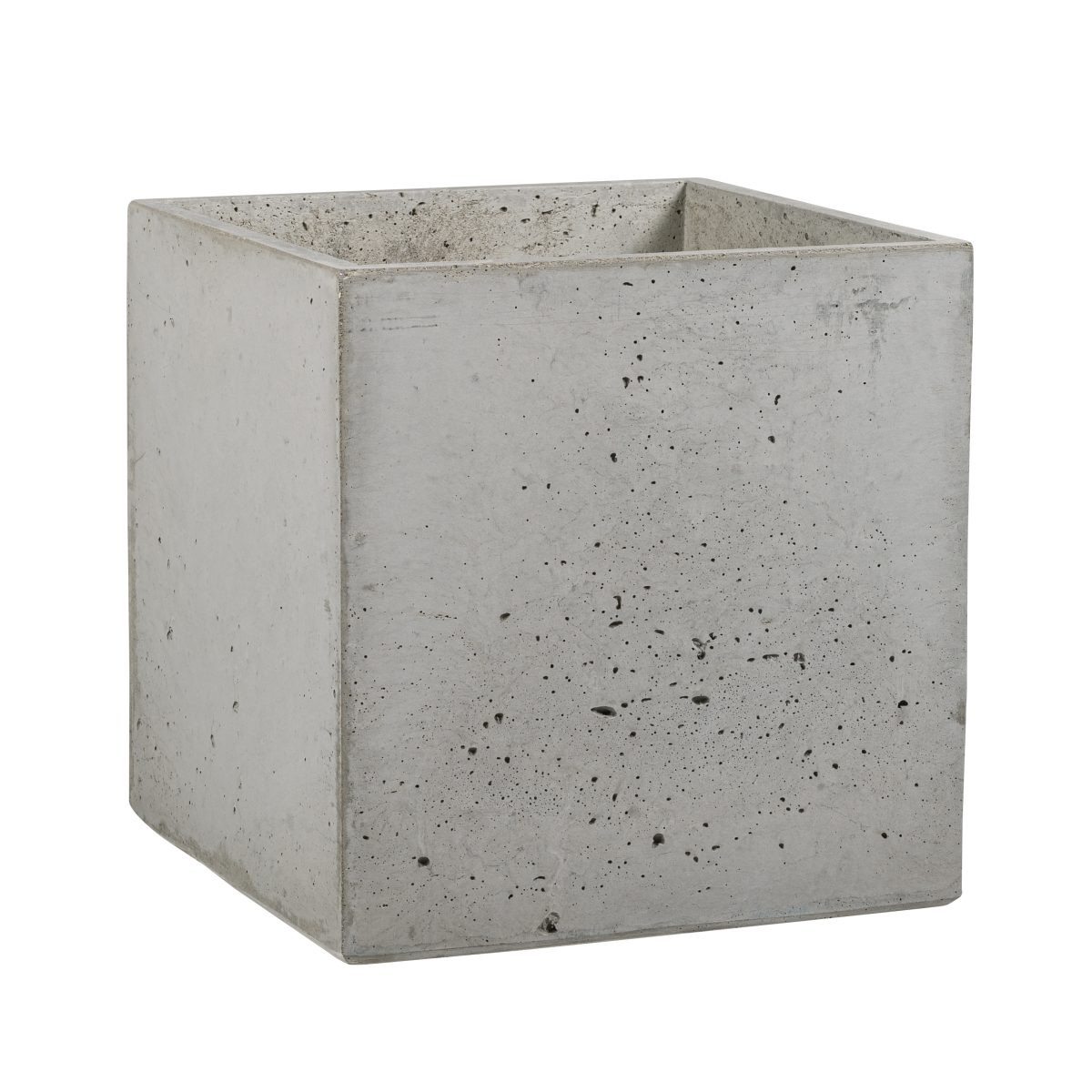 Donica Betonowa Zewnętrzna Zadora BOX M 45x45x45 szary naturalny