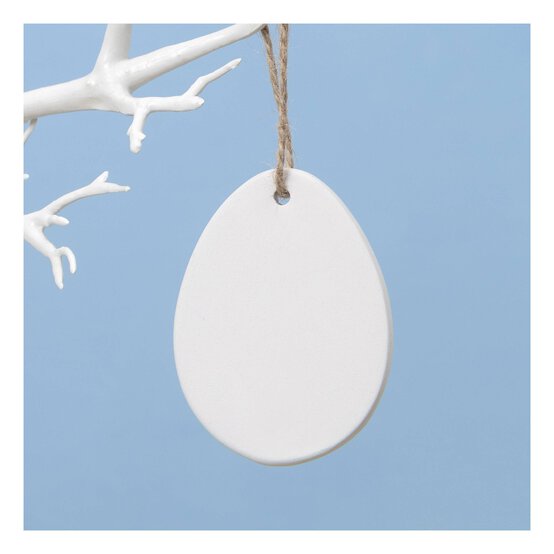 Hanging Ceramic Egg Decoration 8cm