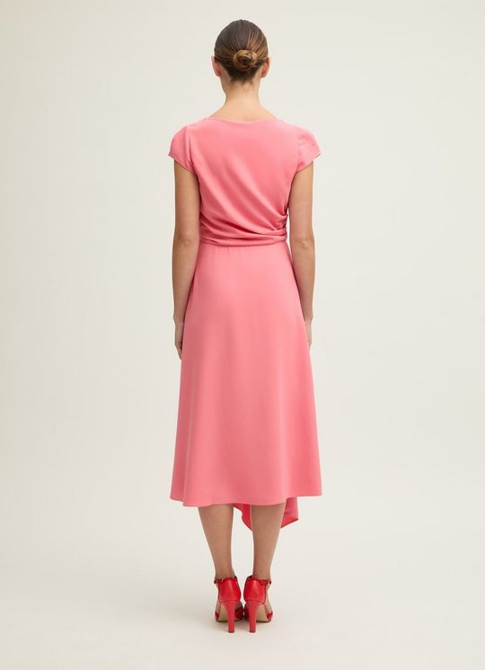 Moon Desert Rose & Soft Pink Crepe Dress