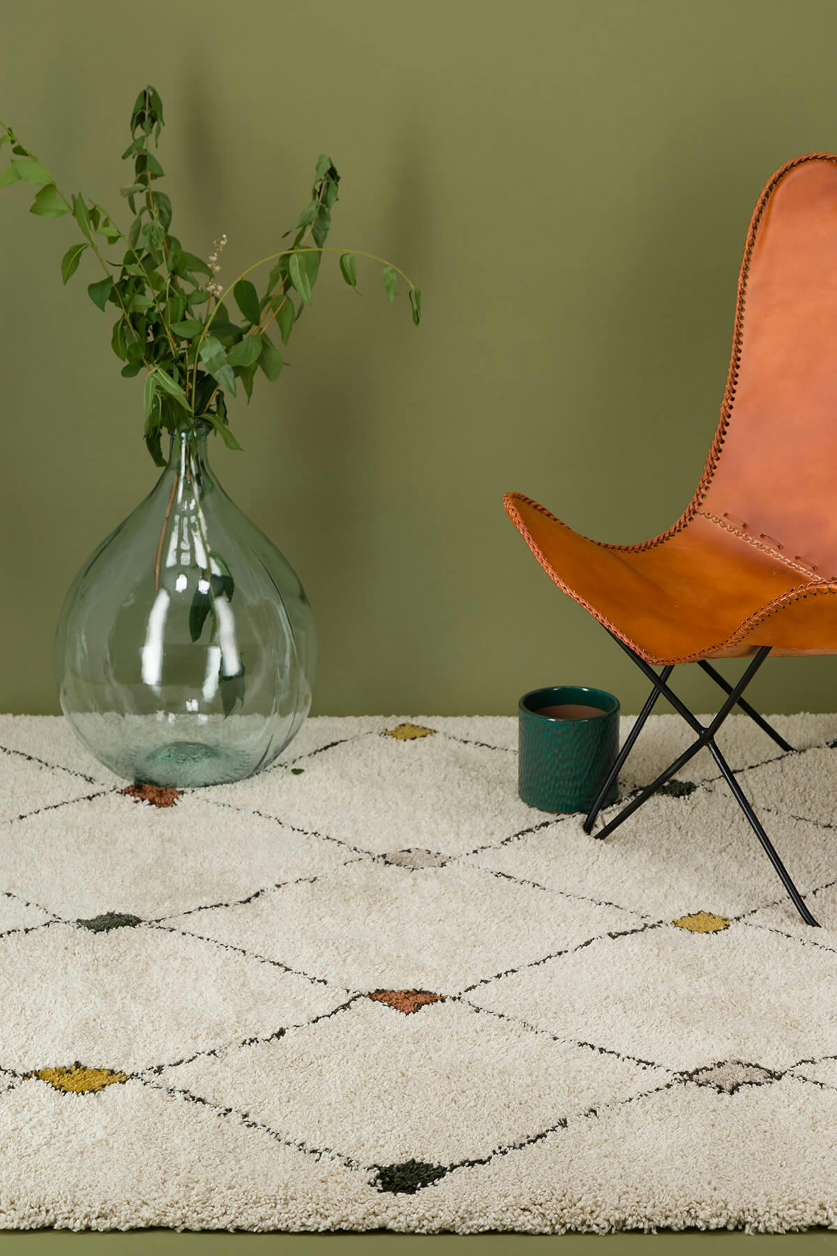 GEMS - Tapis deco boheme chic multicolore 135x190, OEKO-TEX®