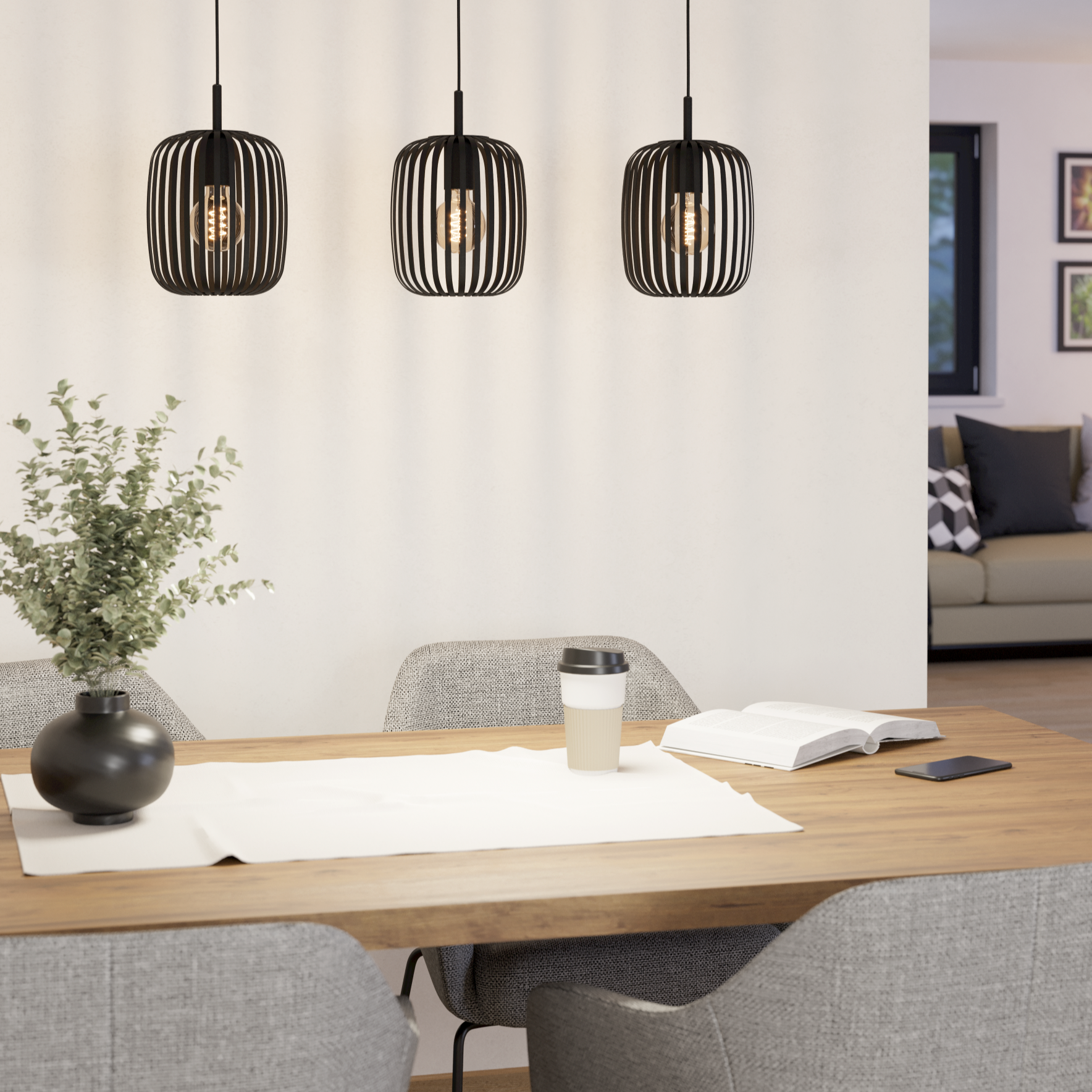 EGLO Romazzina Hanglamp - Zwart