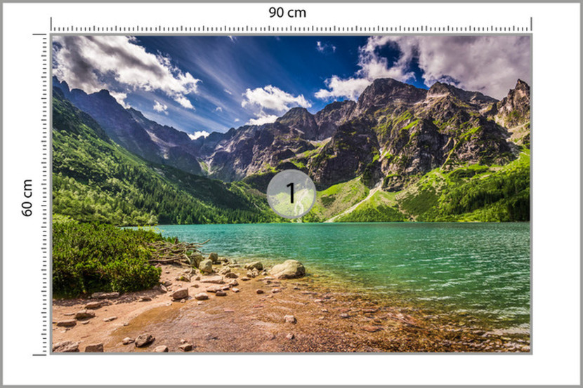 Fototapeta Jezioro Morskie Oko w Tatrach 90x60cm