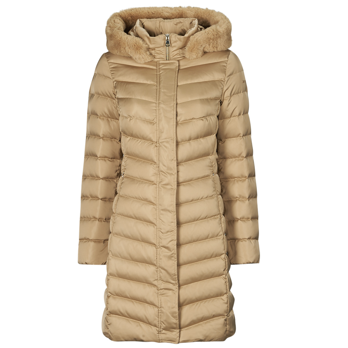 Geox - W BETTANIE LONG JKT - Beige