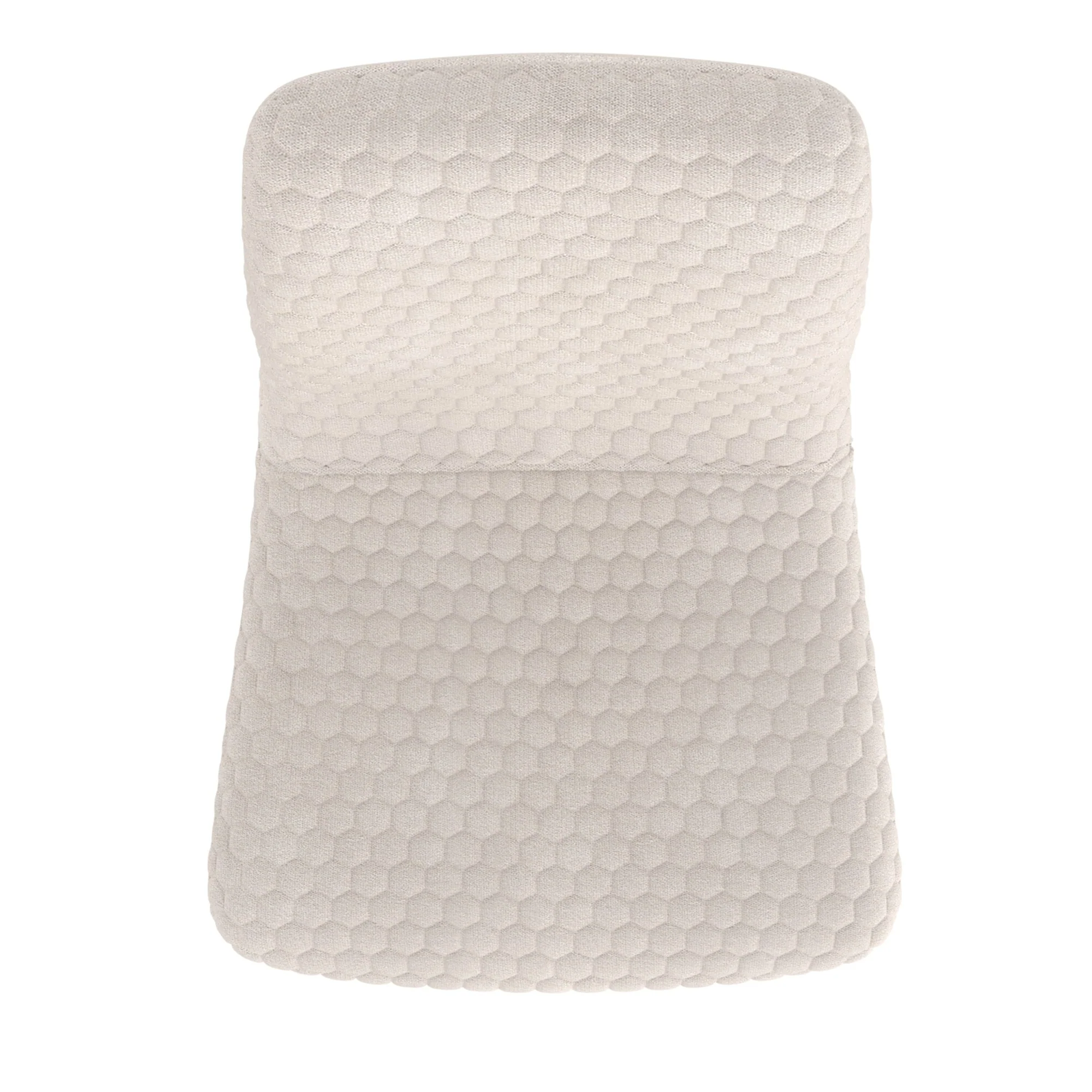 Contemporary Fabric and Metal Dining Chair, Set of 2