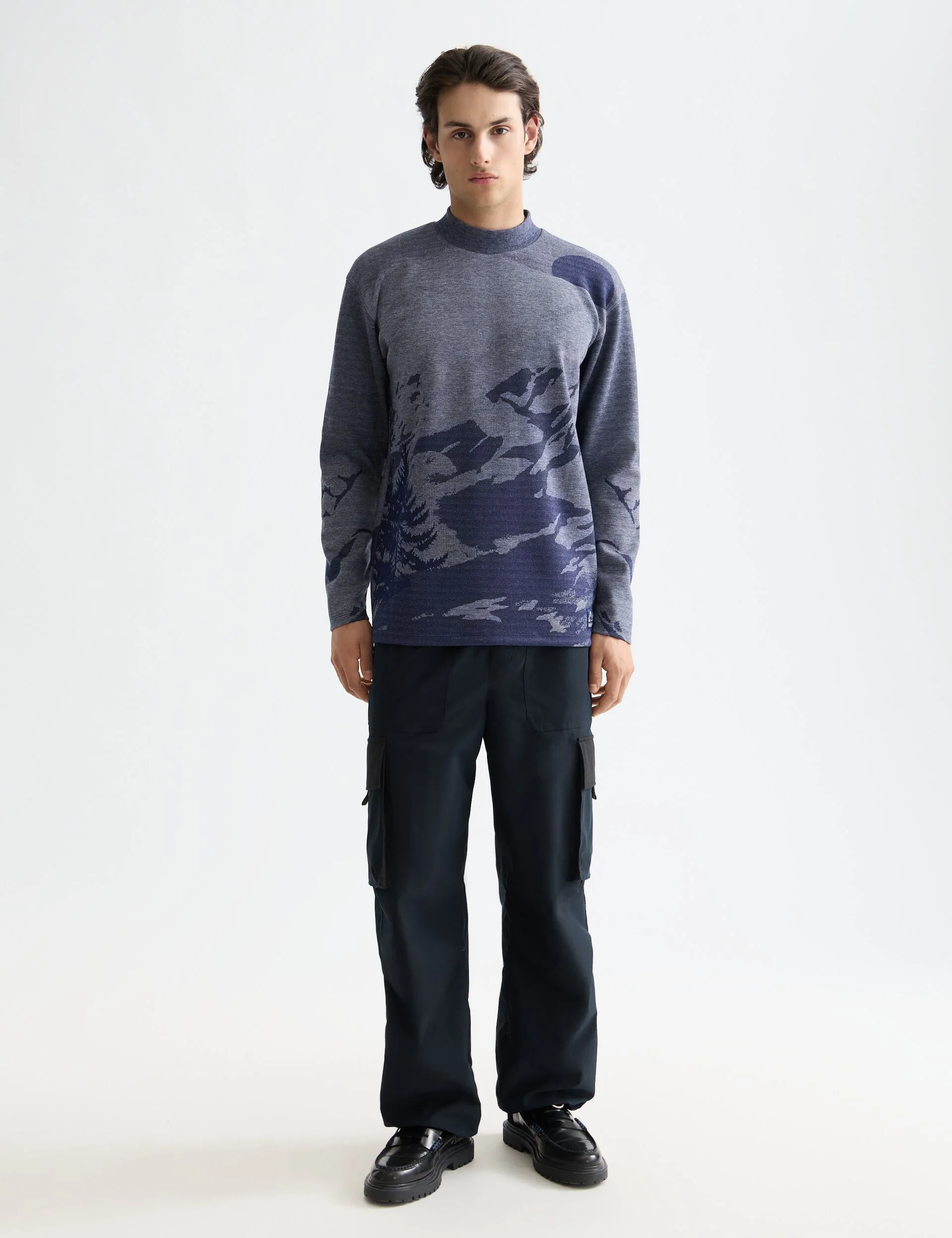 Relaxed Fit Jacquard Knit
