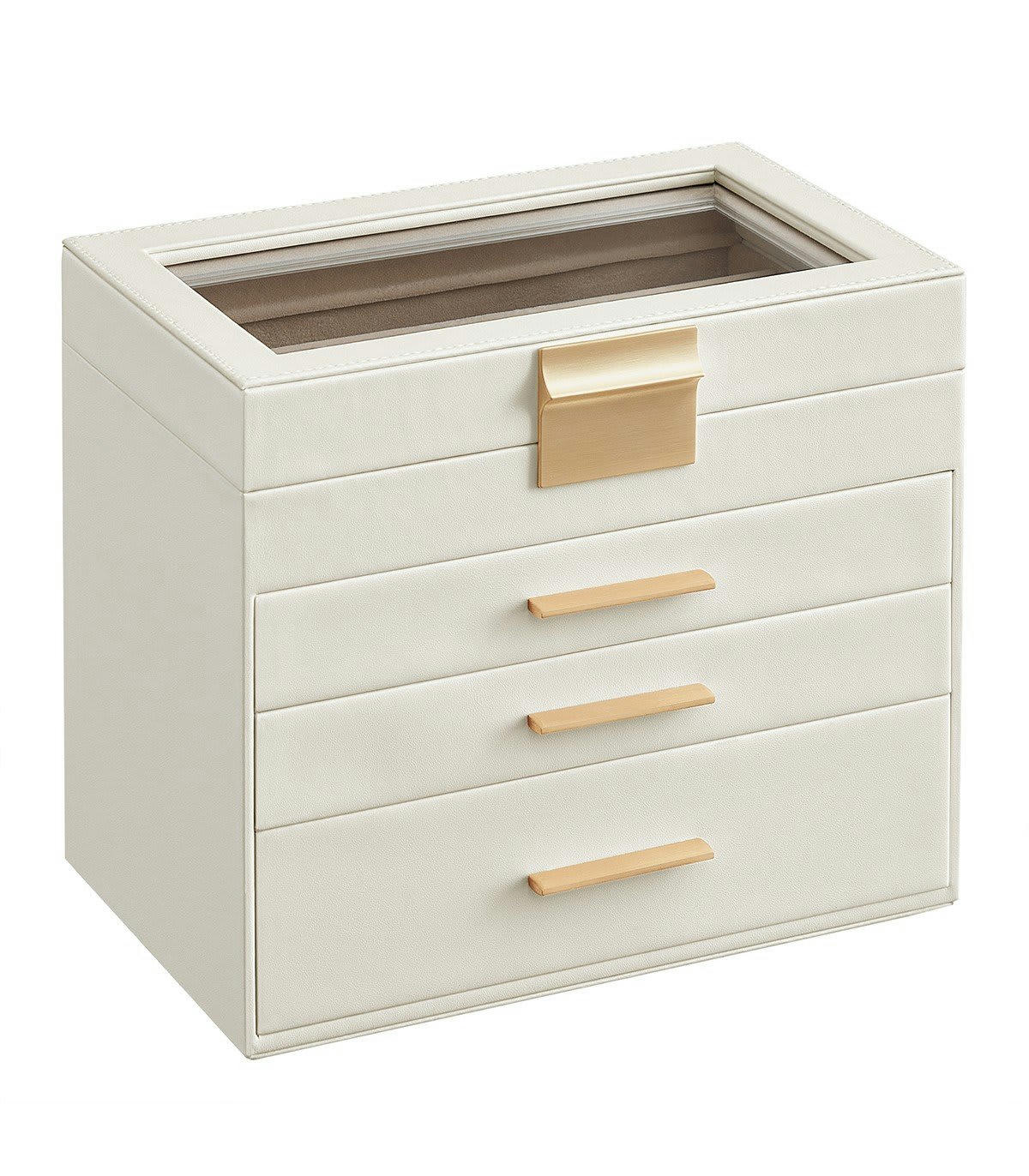 - Boîte à bijoux 1 compartiment et 3 tiroirs