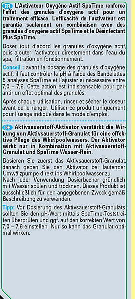 Activateur oxygène actif Bayrol 1L 20ml/Bmw m3