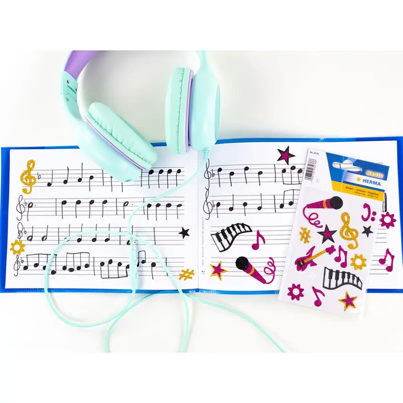 Sticker 10er-Set Musik