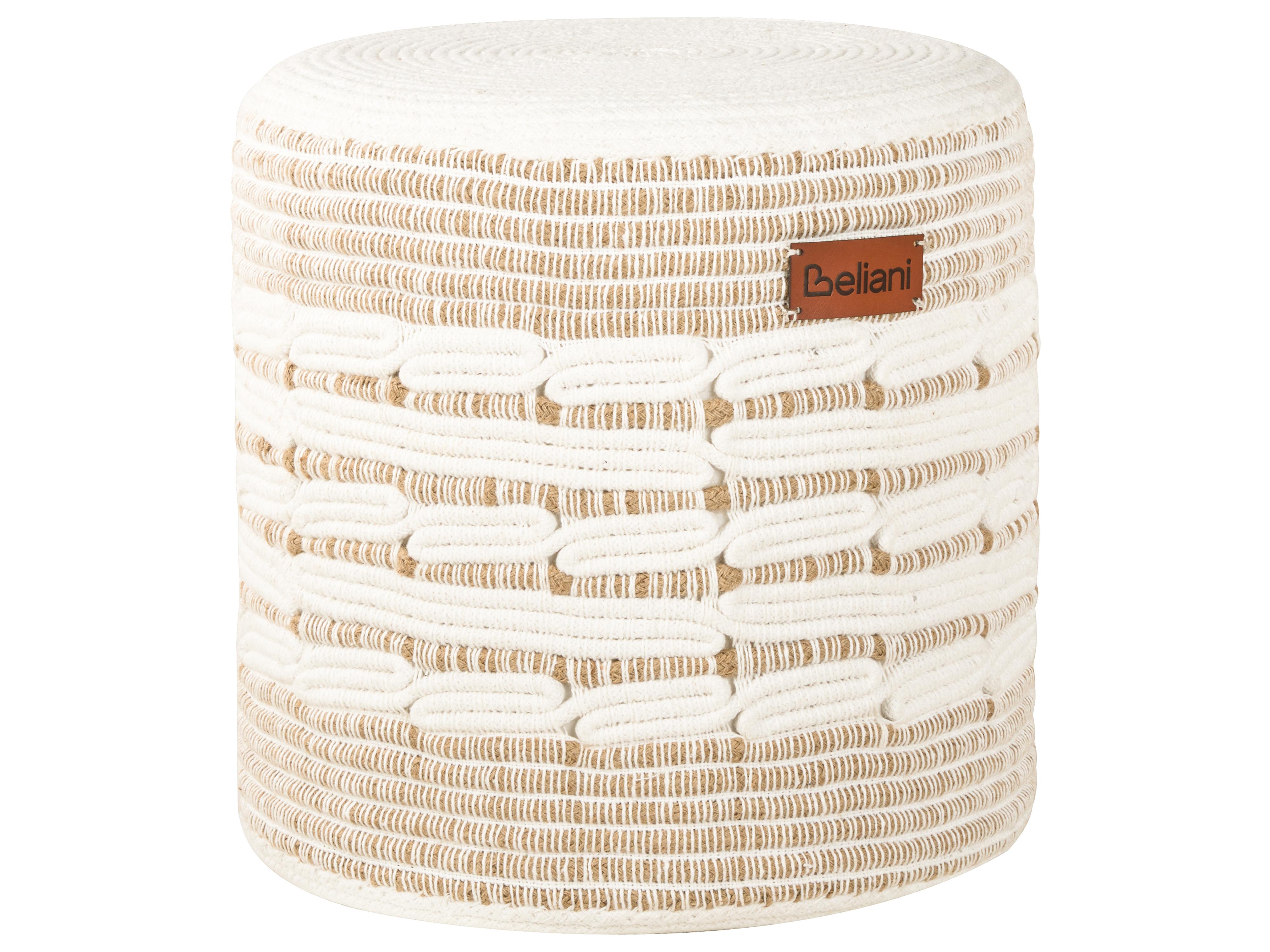 Pouffe ABTIN Jute White
