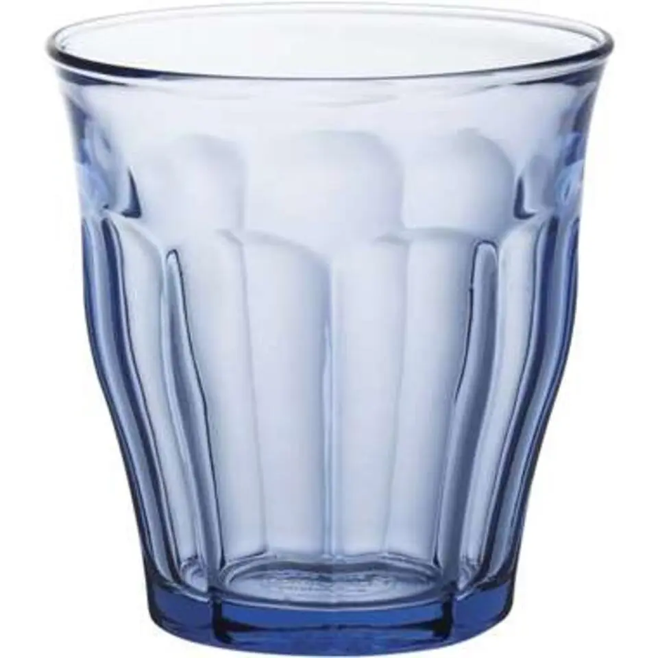 Duralex Drinkglazen Prisme - 6 stuks - blauw - glas - 250 ml