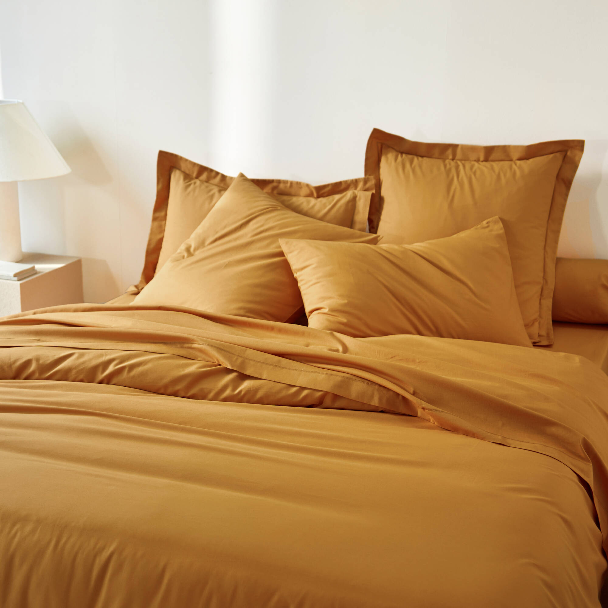 Linge de lit uni coton