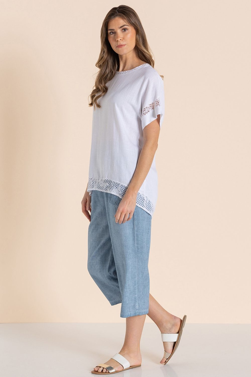 Klass. Linen Blend Relaxed Fit Top