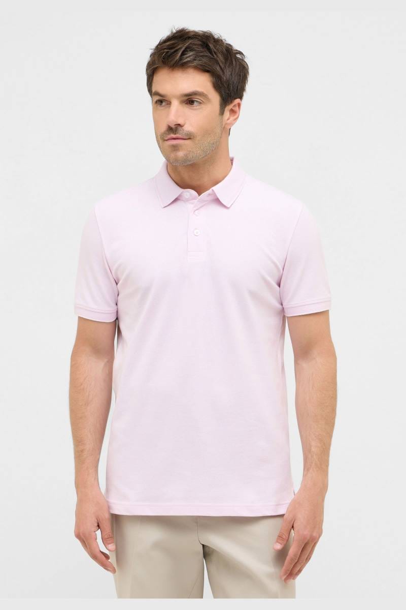 ETERNA Regular Fit Poloshirt rosa, Strukturiert