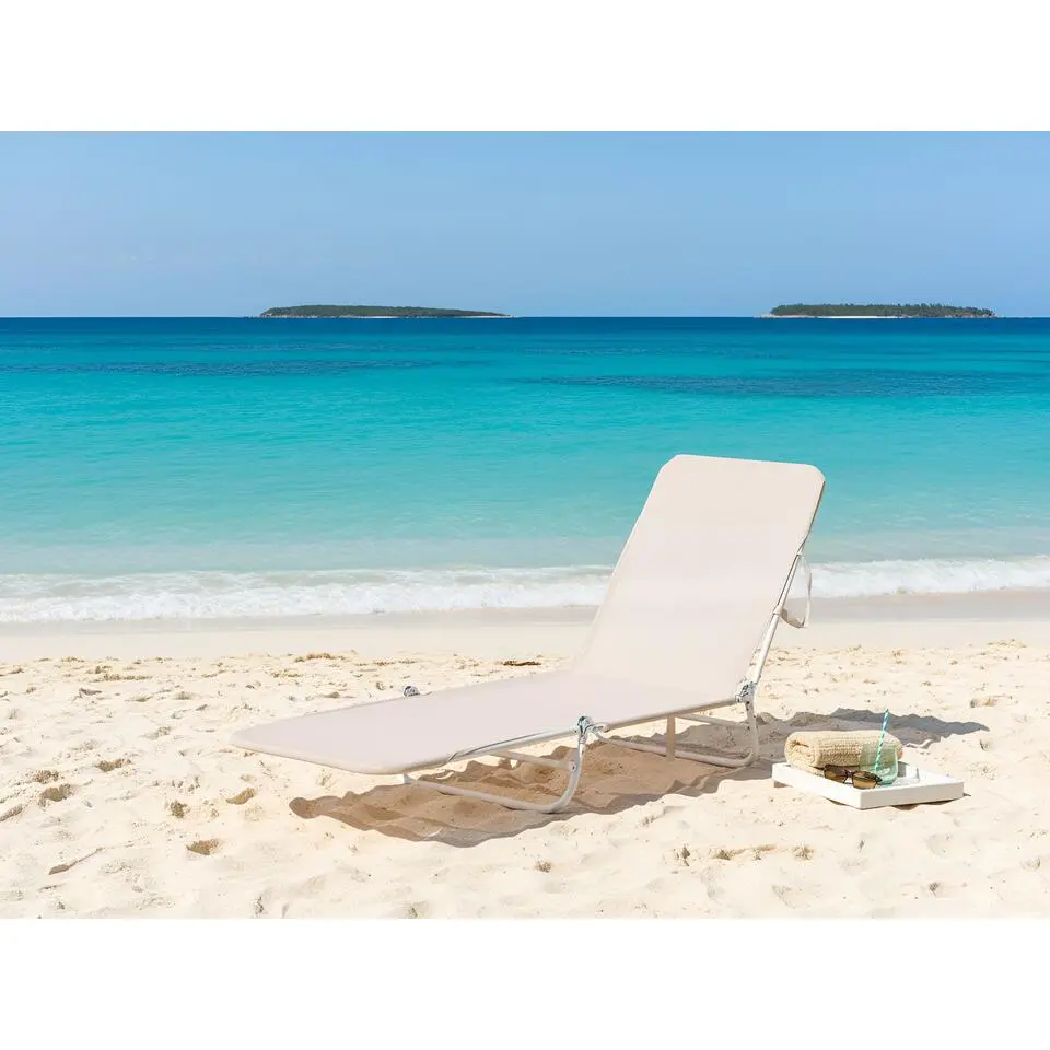 KASTORIA - Ligstoel - Beige - Mesh