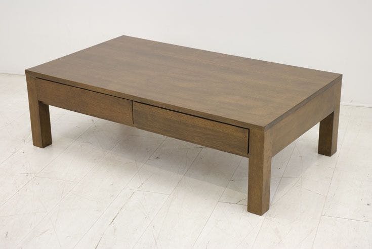 Table basse hévéa 4 tiroirs 115X65cm OLGA