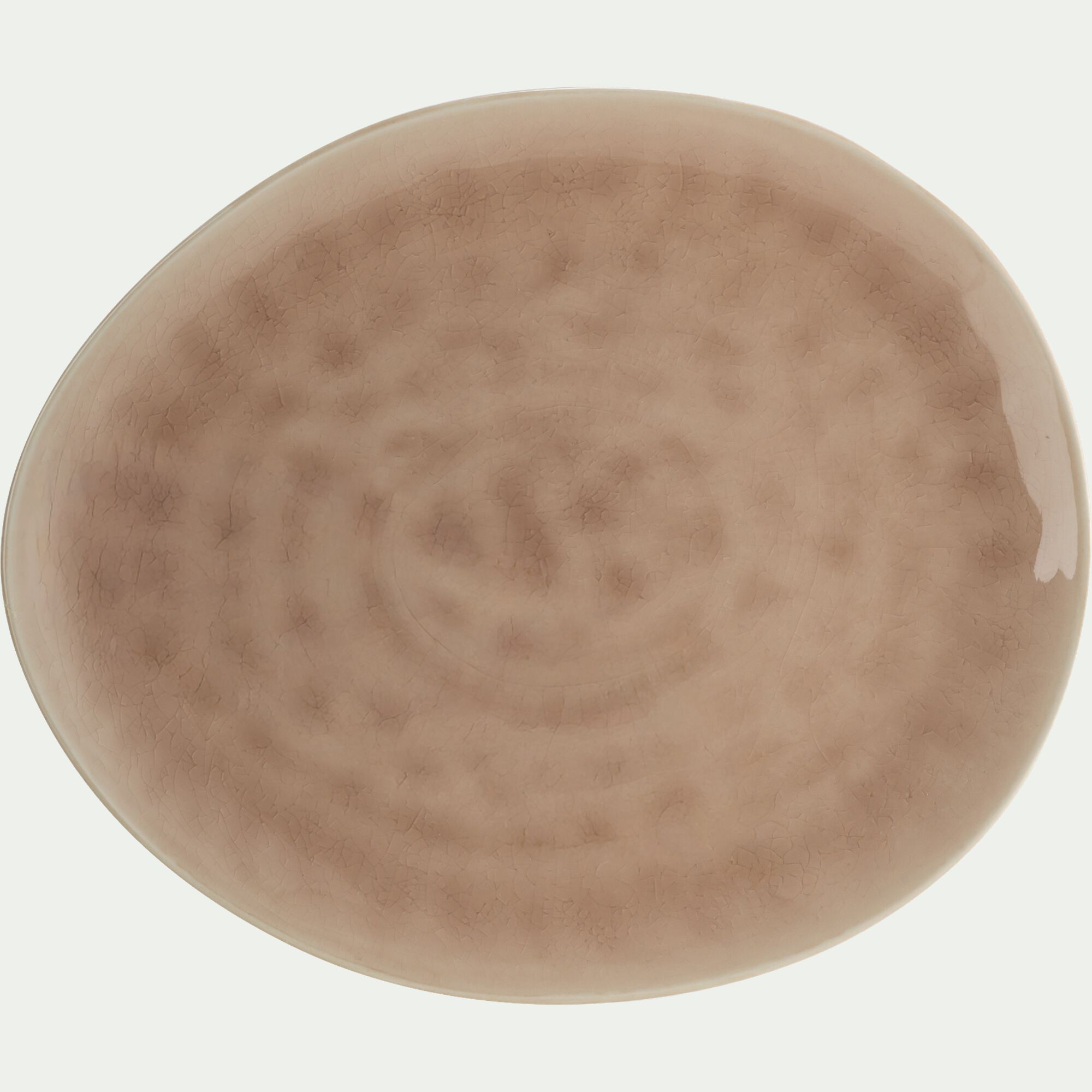 INDIE - Assiette plate grès D28,5cm - rose