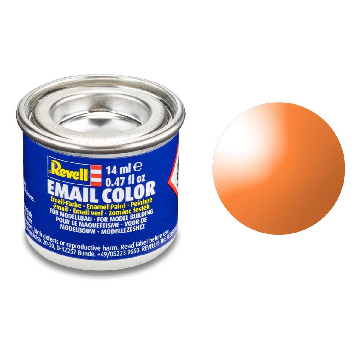 Revell Clear Orange Enamel Paint 14ml (30)