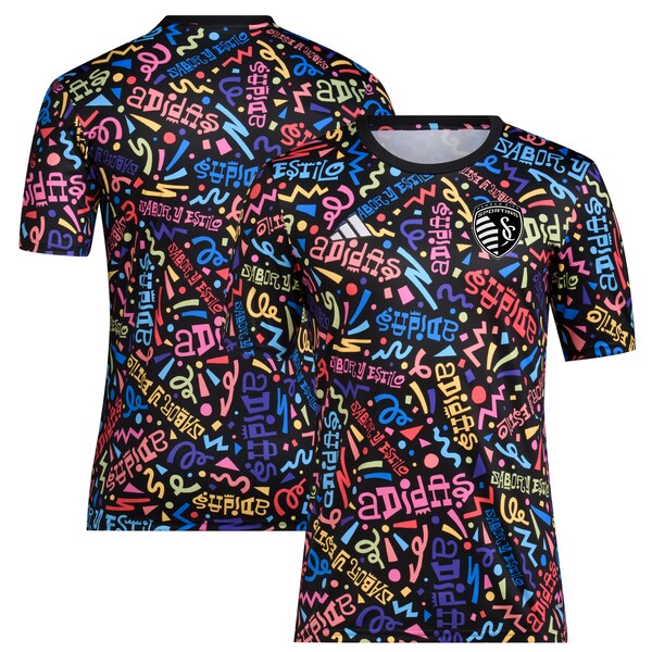 Sporting Kansas City adidas 2024 Hispanic Heritage Pre-Match Top - Black