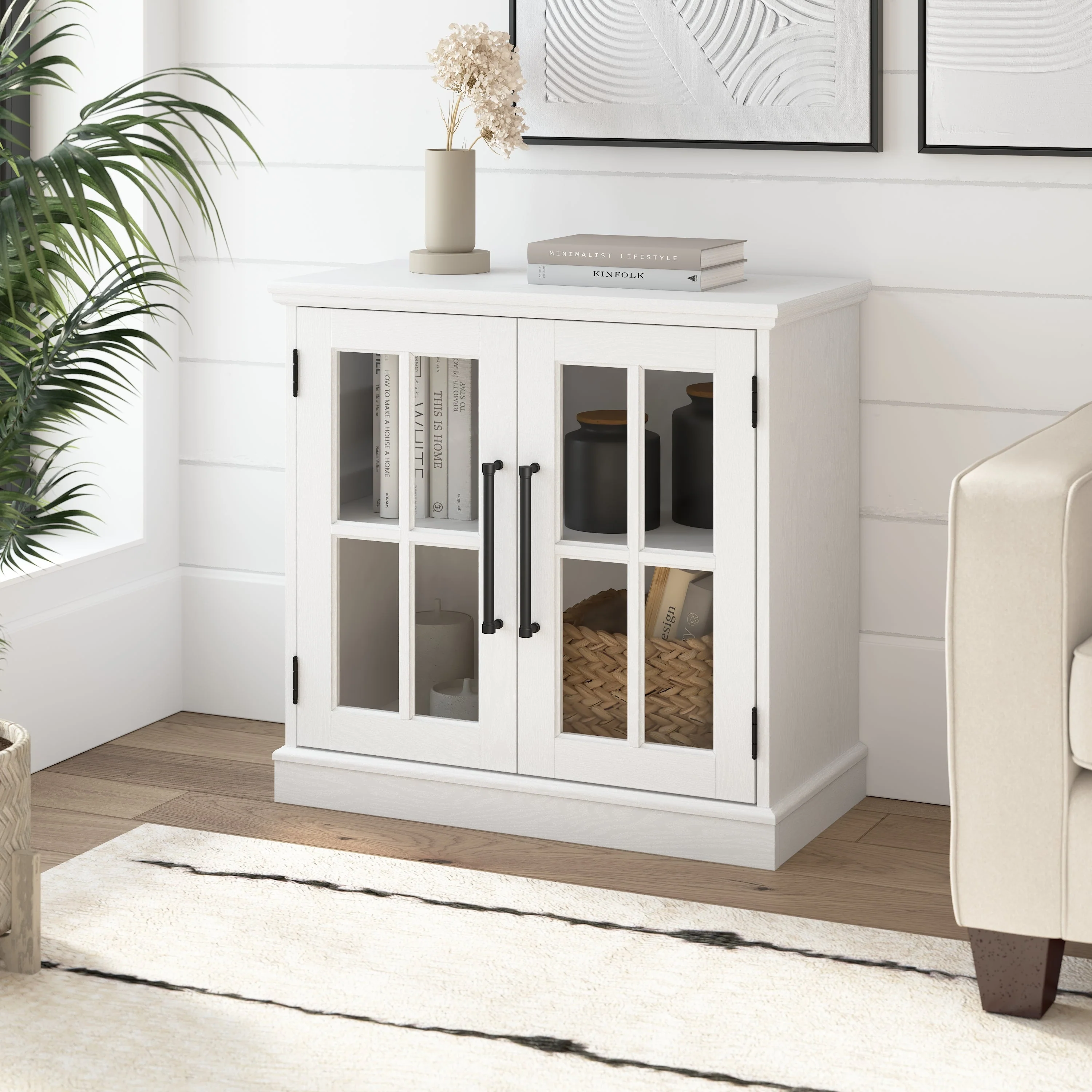 Westbrook 32W Storage Cabinet with Glass Doors by Bush Furniture
