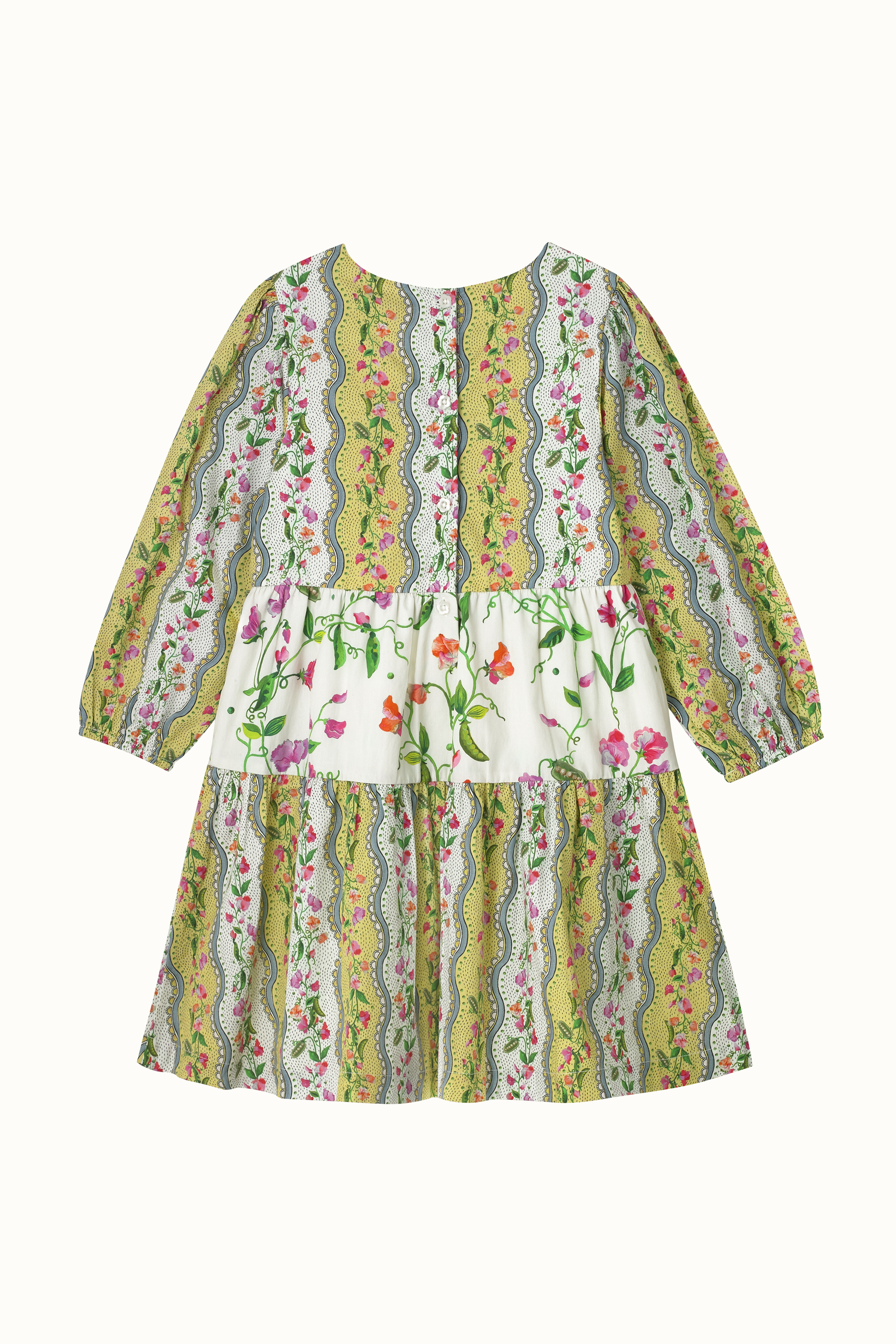 Sweet Pea Stripe Trixie Frill Long Sleeve Dress (1-10 Years)