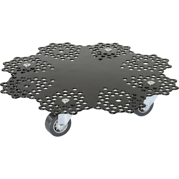 Transportroller, »Pflanzenroller«, Stahl, Ø 30 cm, schwarz