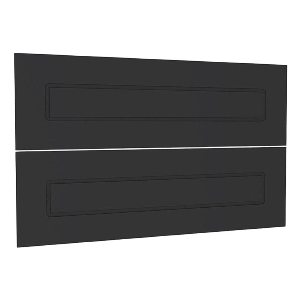 SKUFFEFRONT RIVA FOR SERVANTSKAP AGNES 80CM RAMME SVART MATT 2STK/PK