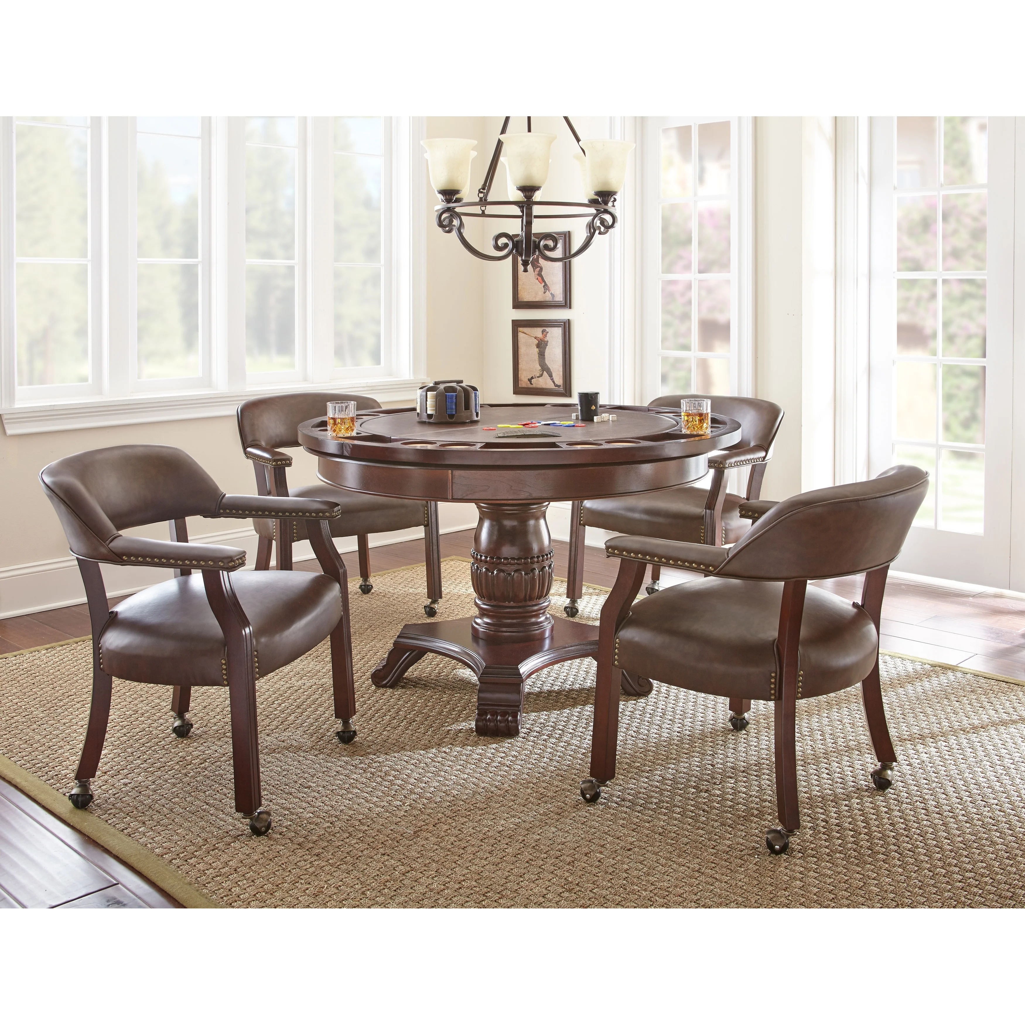 Steve Silver Dajaout 5-piece Game Table