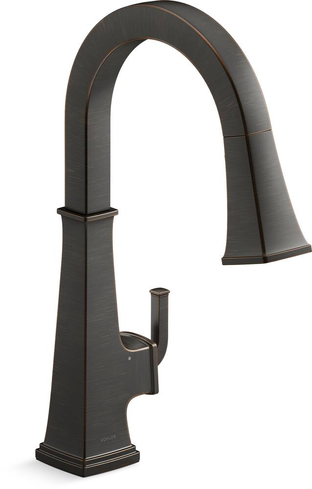Kohler Riff™ Touchless Pull Down Kitchen Sink Faucet with KOHLER® Konnect, Oil Rubbed Bronze