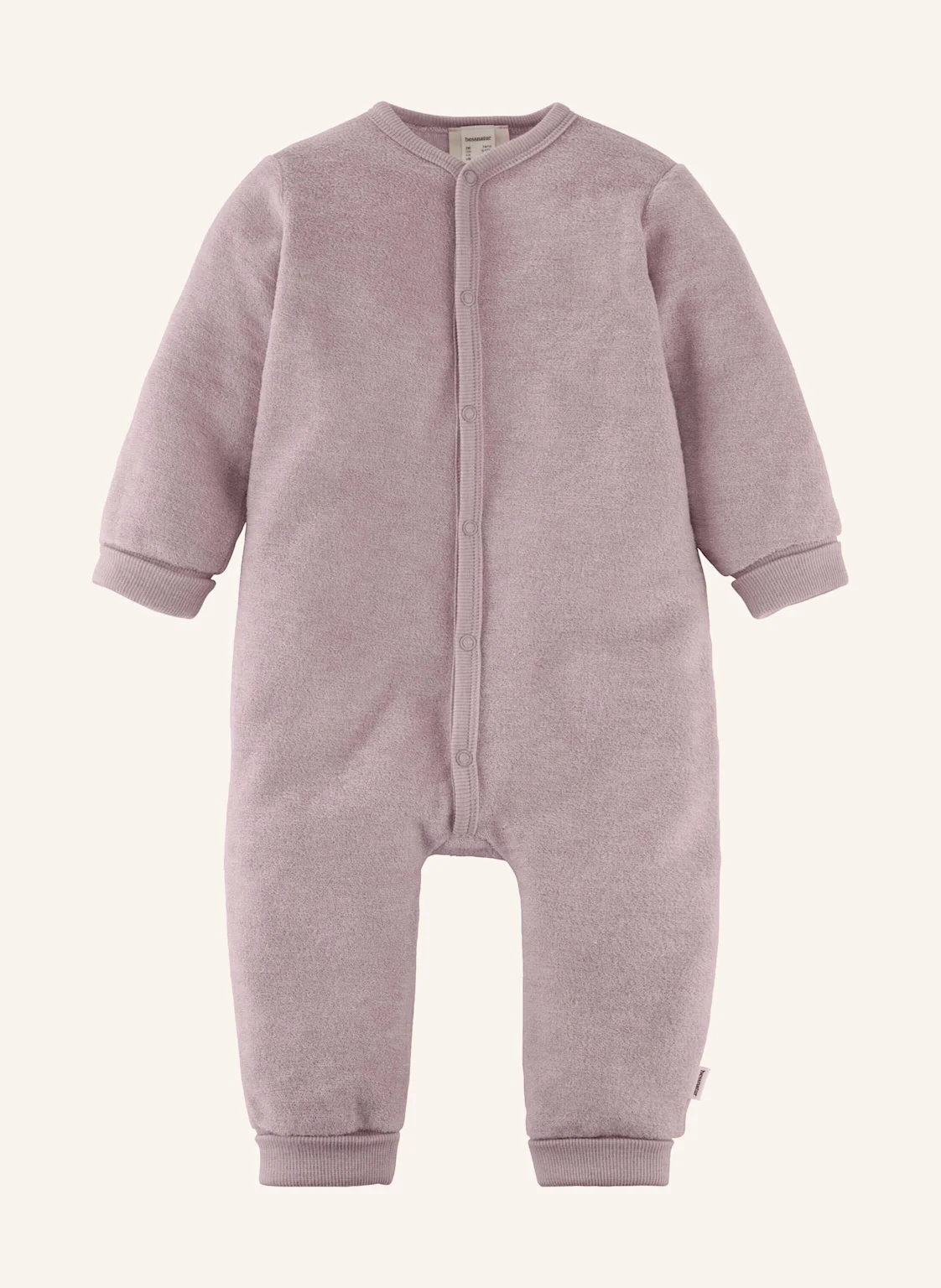 hessnatur hessnatur Wollfrottee Overall aus reiner Bio-Merinowolle