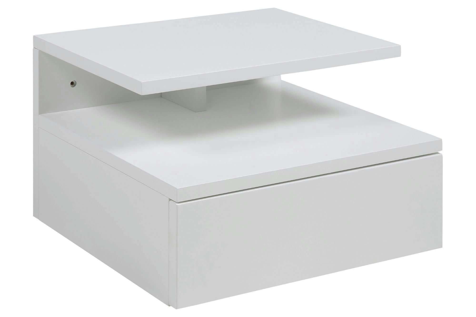 ASLAN - Chevet suspendu en bois 1 tiroir 1 niche