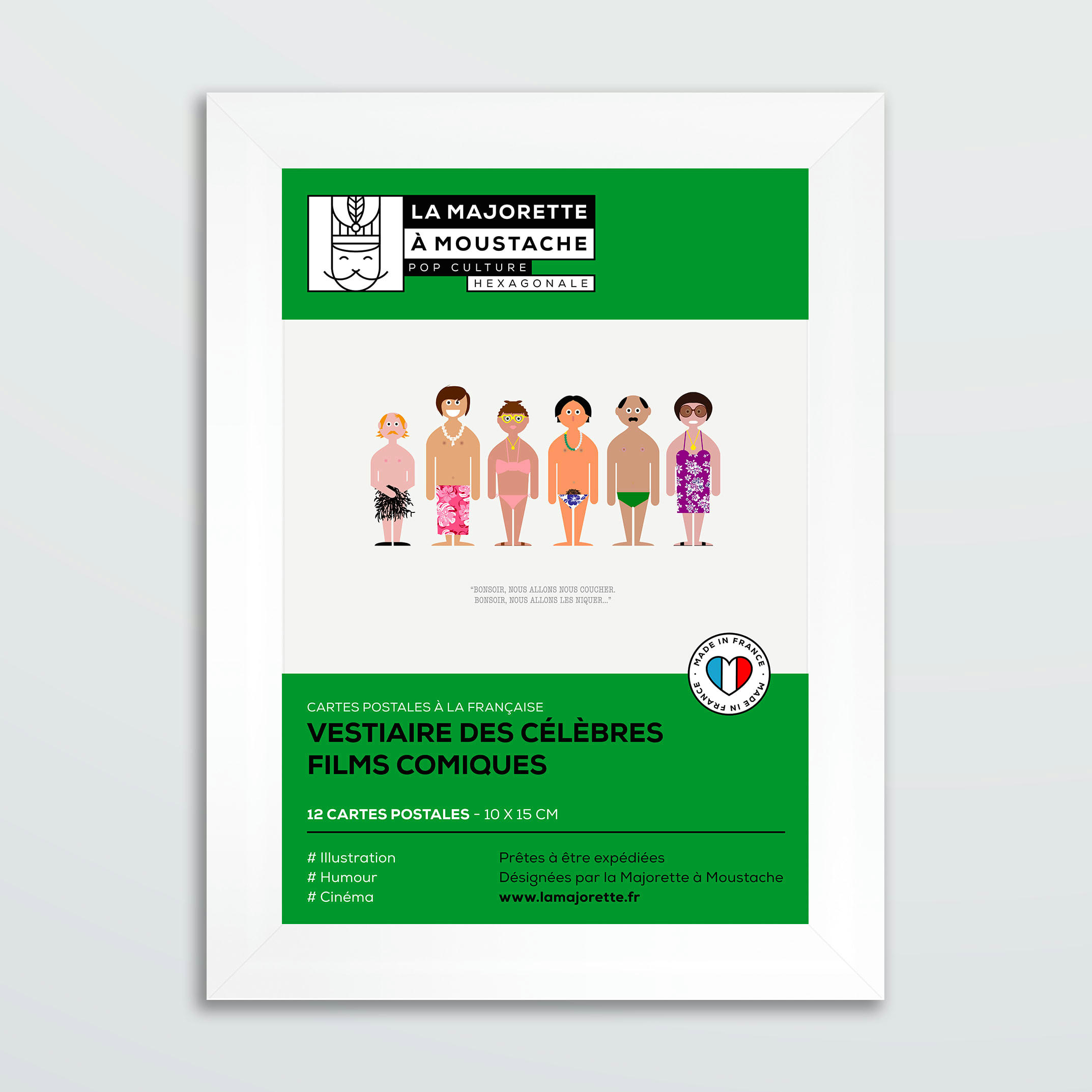 - Etui 12 cartes postales - Vestiaire des films comiques