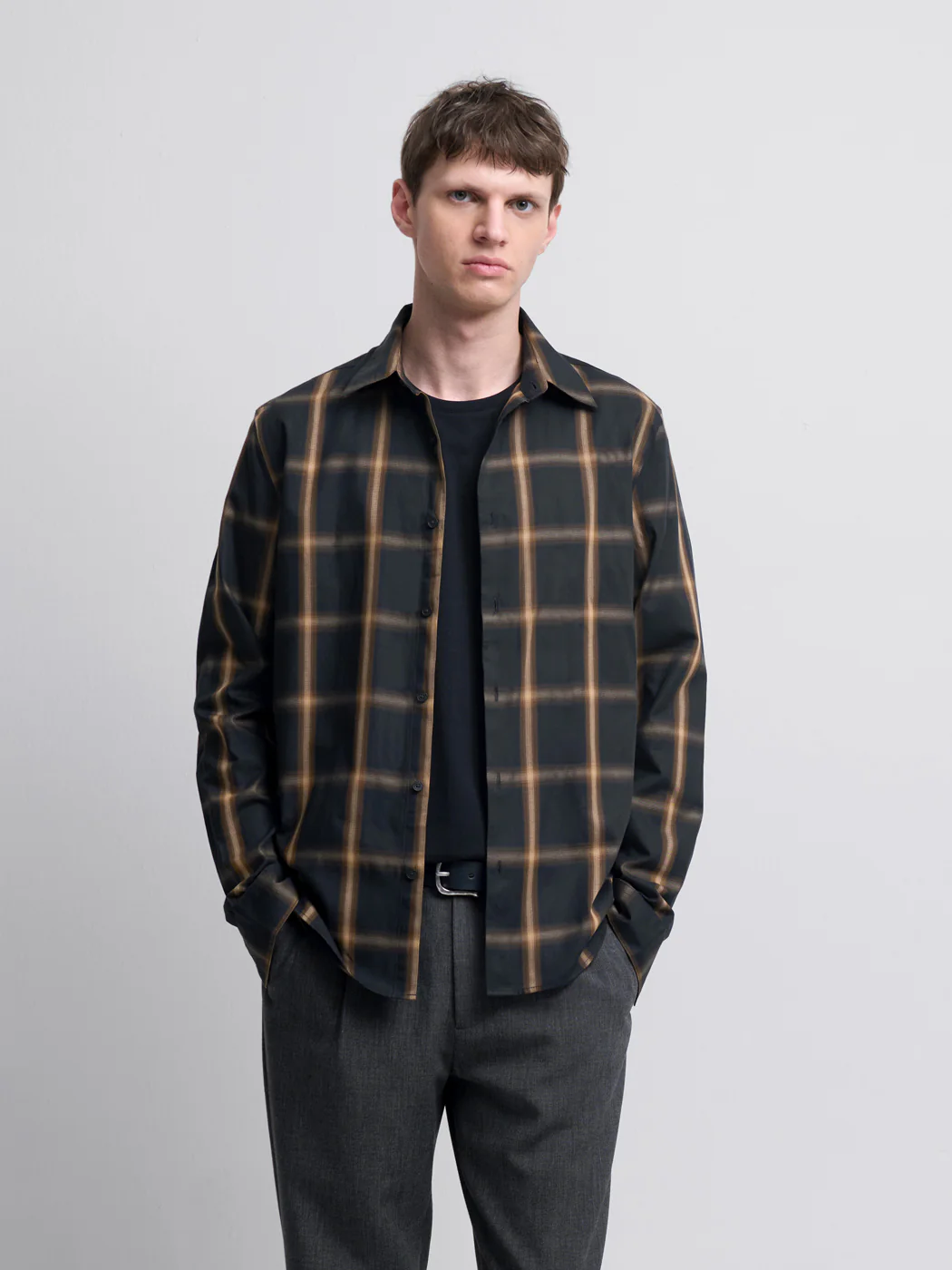 Chemise slim à carreaux