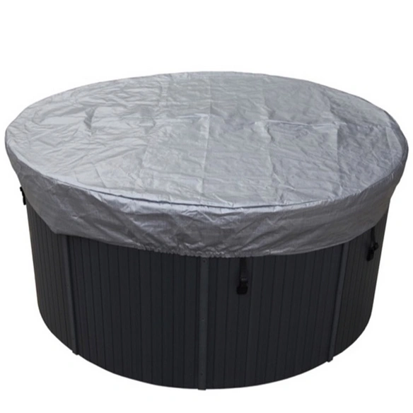 Whirlpoolabdeckung, rund, grau