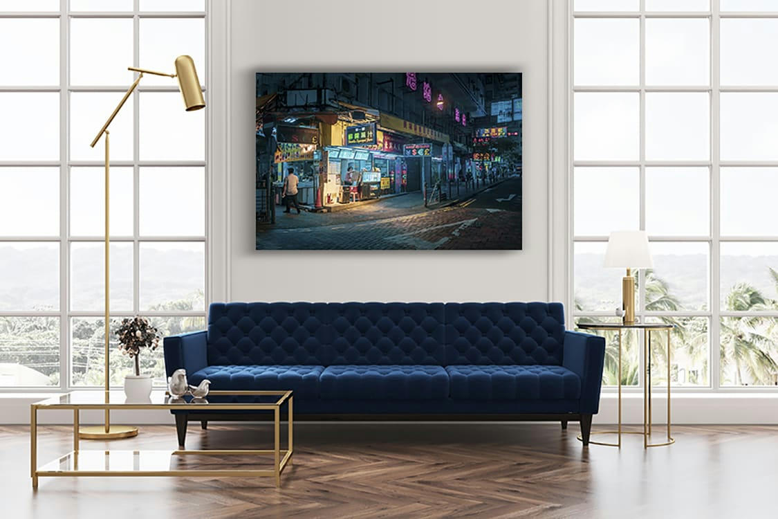 MONG KOK - Photographie d'art de Romain Farge 30x45 cm sur plexi