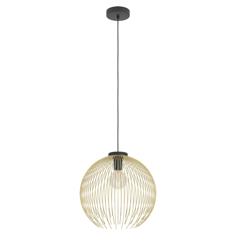 Suspension Venezuela noire et or Ø 40 cm E27 40 W EGLO
