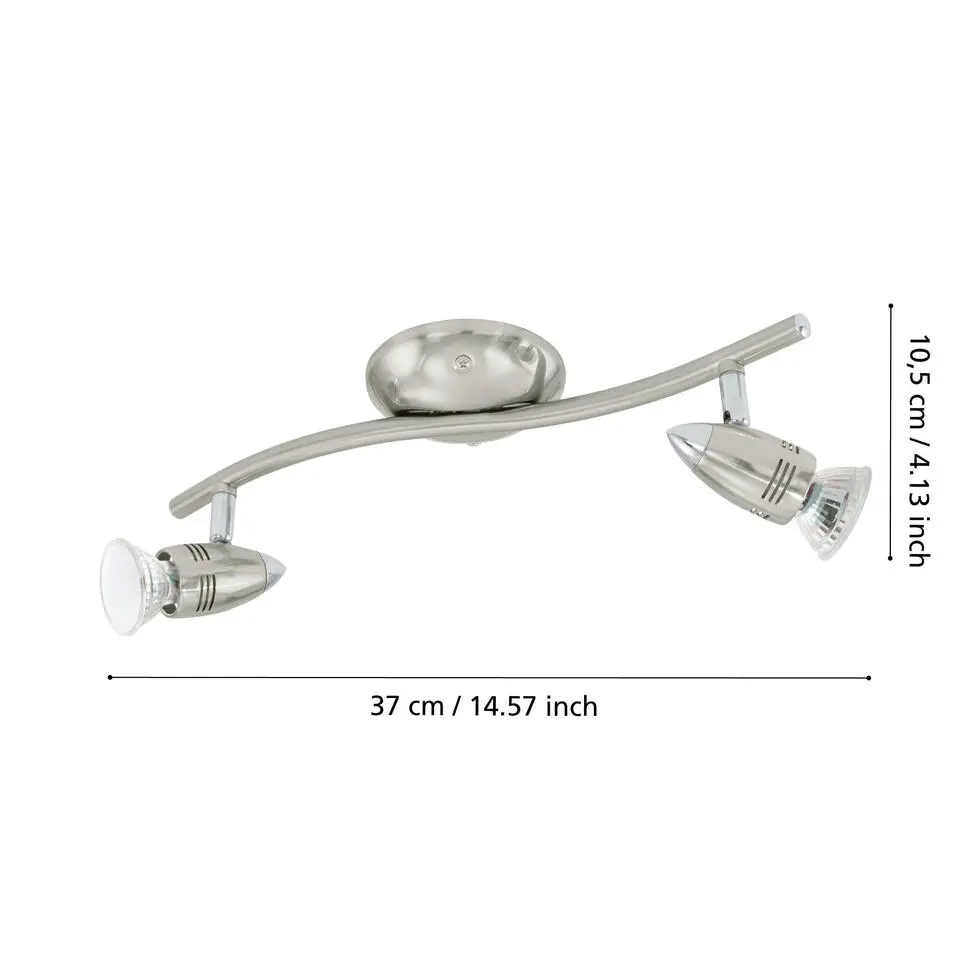 EGLO Magnum-Led Opbouwspot - GU10 - Staal - Grijs/Chroom