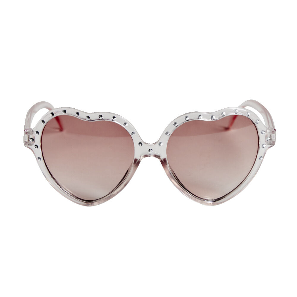 Lunettes coeur avec strass