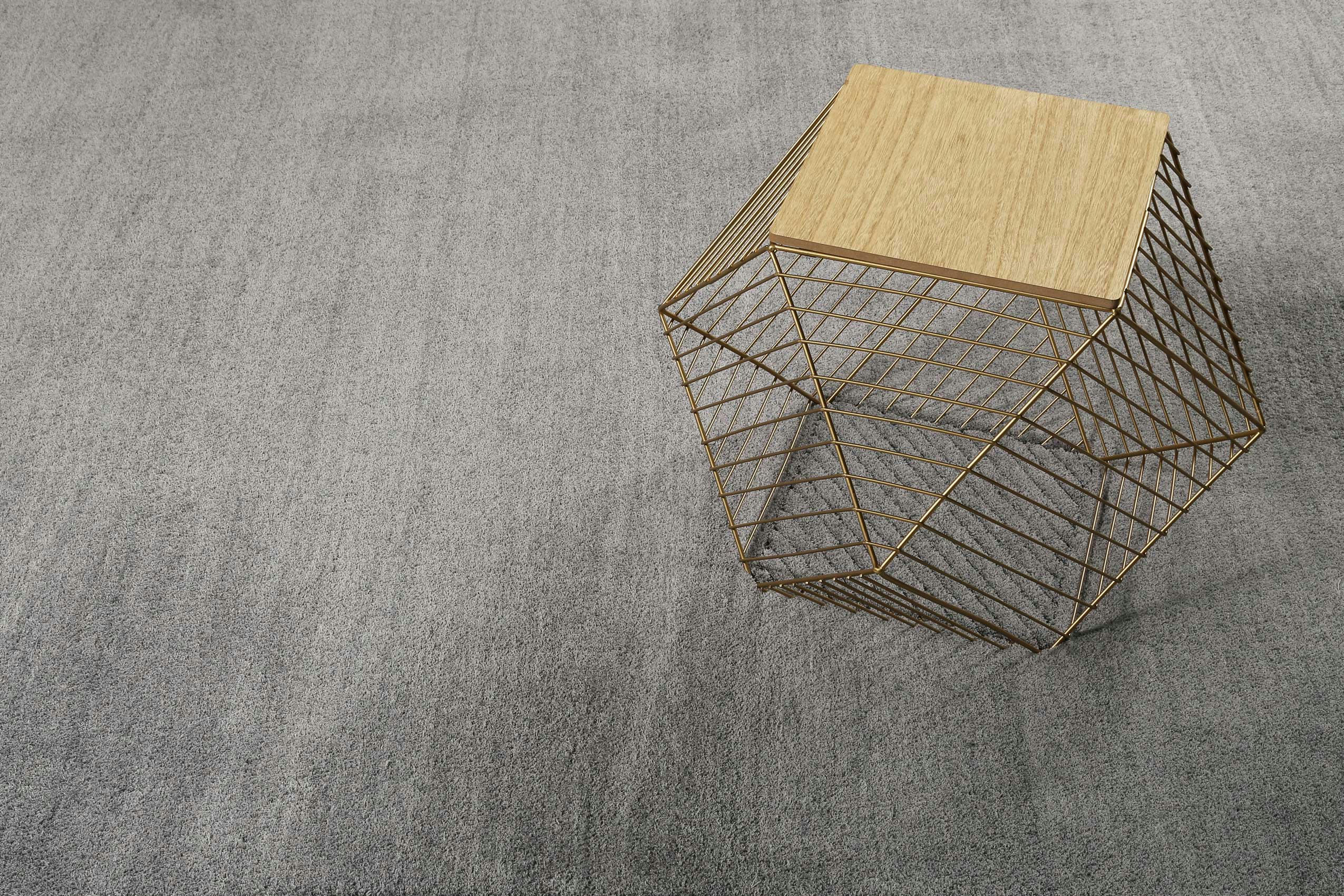 LOFT - Tapis tufté poils longs gris doux pour salon, chambre 290x200