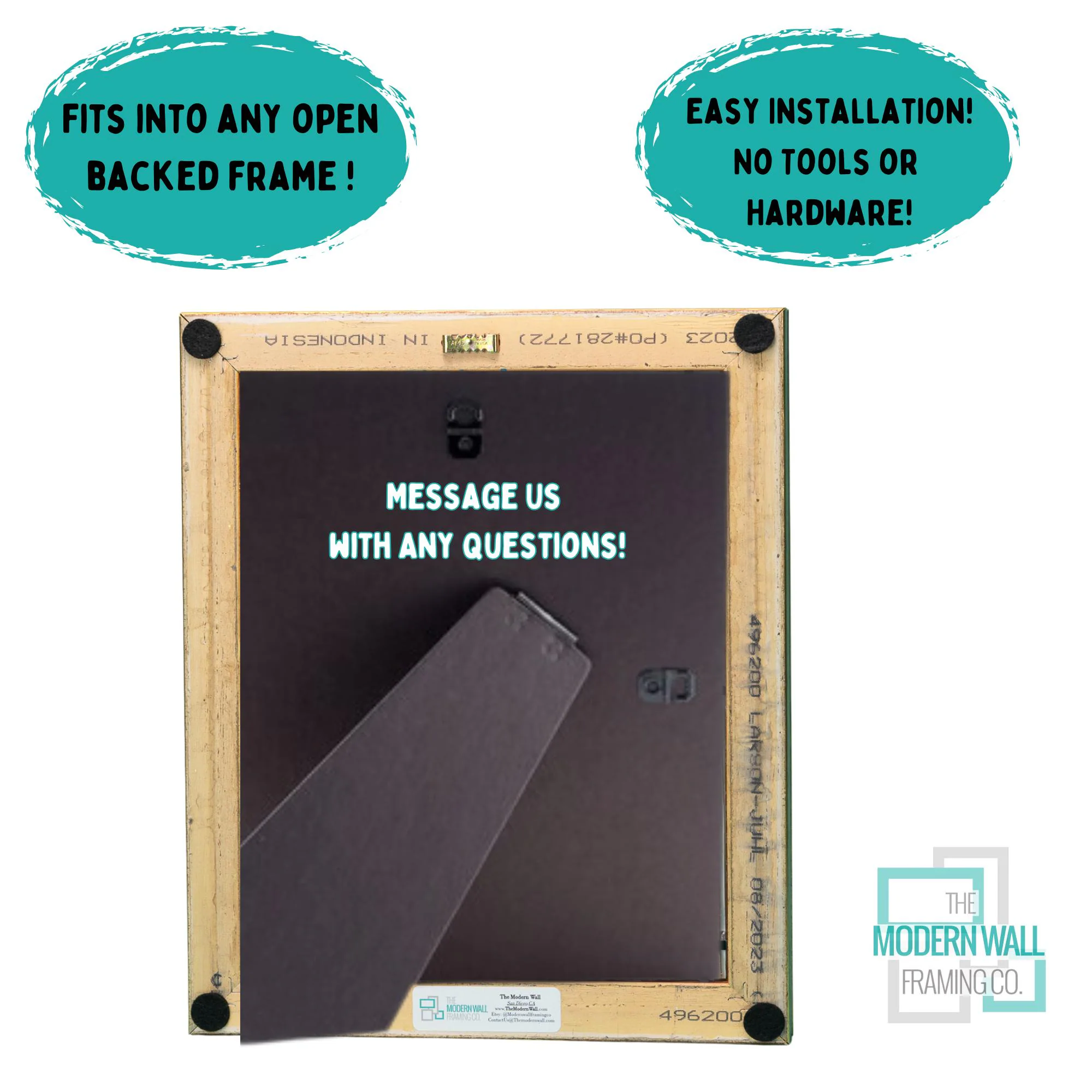 Traditional Easel Back For Picture Frames To Stand On Desk 4x6 5x7 8x10 11x14