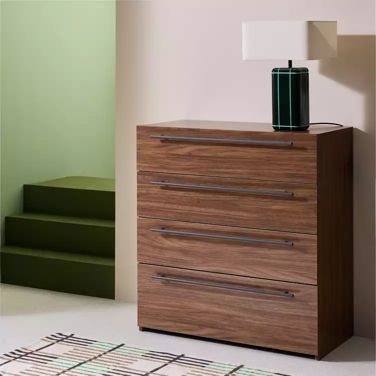 Habitat Atlas 4 Drawer Chest - Walnut