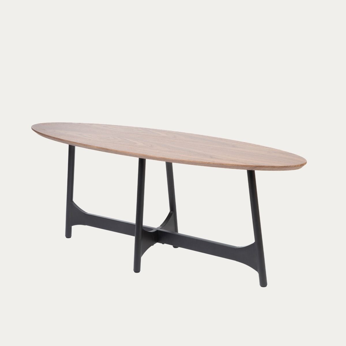 Stół SAVELMA naturalny z czarnymi nogami 140x40x58cm