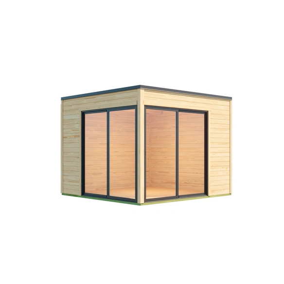 Blockbohlenhaus »Palermo«, BxHxT: 300 x 239, 4 x 300 cm (Außenmaß inkl. Dachüberstand)
