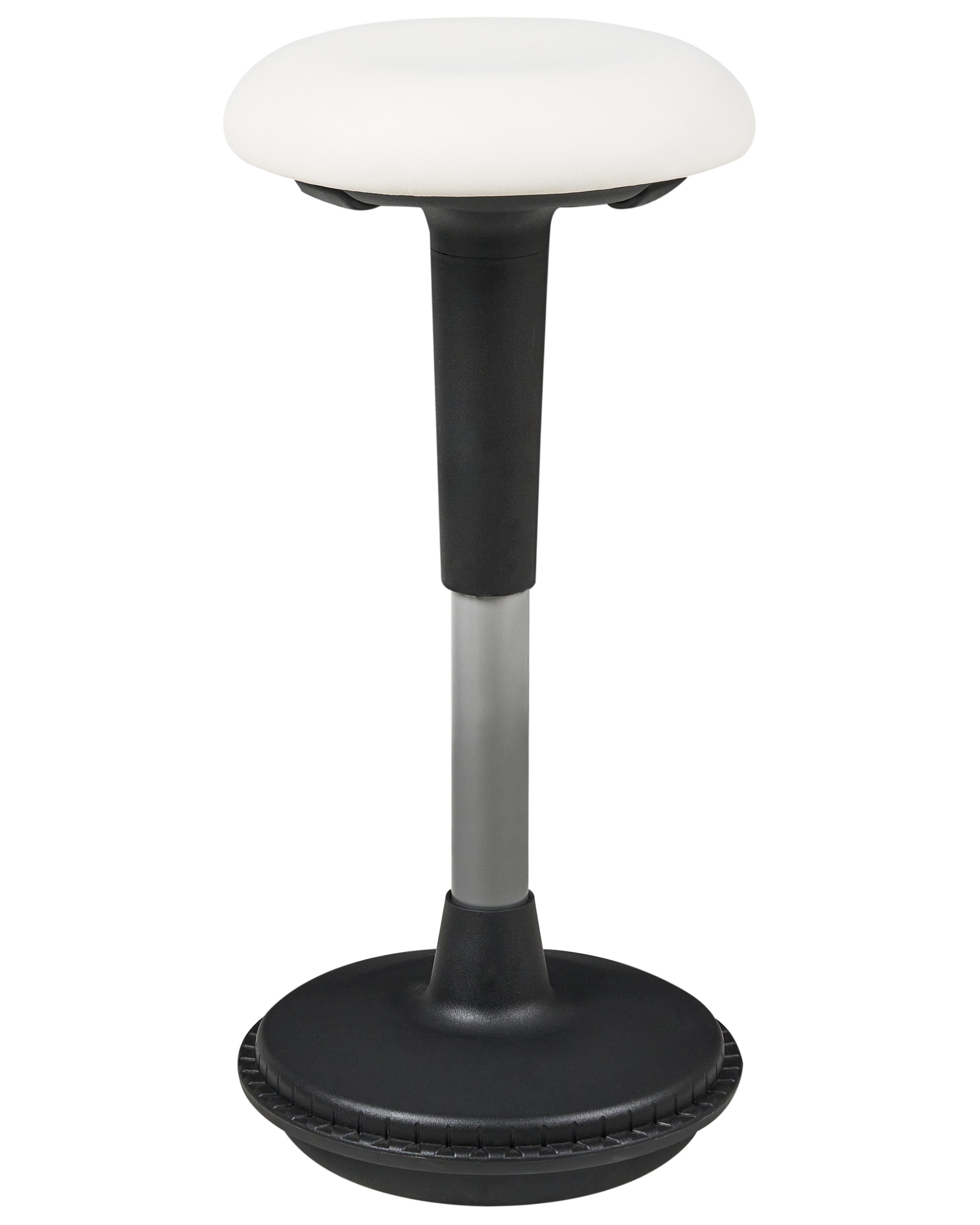 Wobble Stool ESTELL Faux Leather White