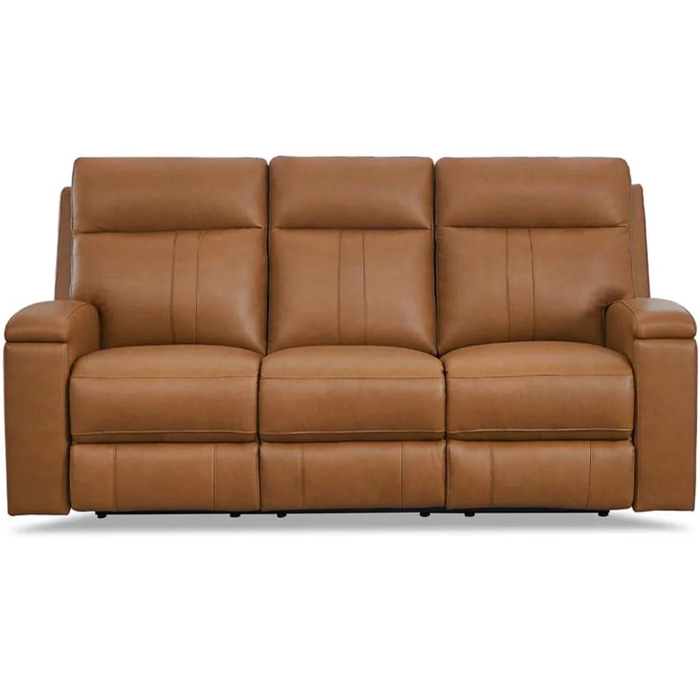 Hydeline Venice Zero Gravity Power Recline and Headrest Top Grain Leather Sofa with Cup Holder