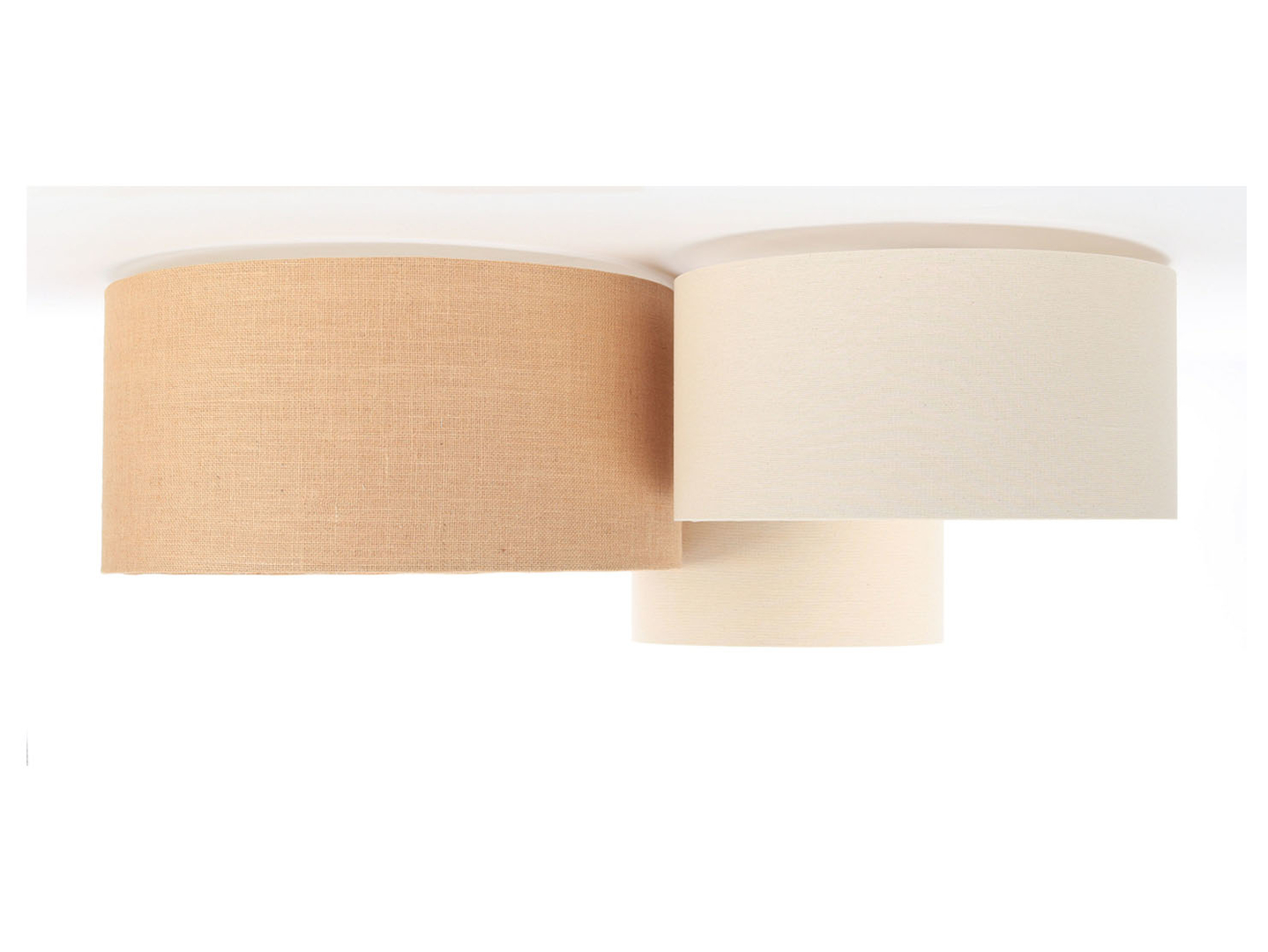Lampa sufitowa Boho 3-punktowa beżowa